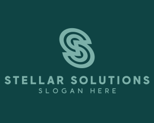 Modern Spiral Company Letter S logo design