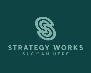 Modern Spiral Company Letter S logo design