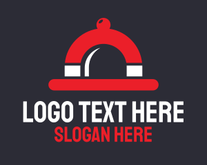 Cafeteria - Food Magnet Cloche logo design