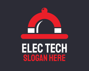 Electromagnetic - Food Magnet Cloche logo design