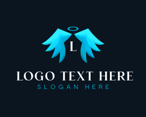 Halo - Angelic Healing Support logo design