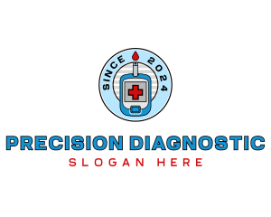 Diagnostic - Diabetes Monitor Checkup logo design