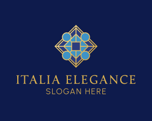 Elegant Geometric Jewelry logo design