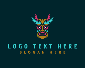 Cultural - Maori Culture Mask logo design