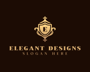 Ornate - Royal Ornate  Shield logo design