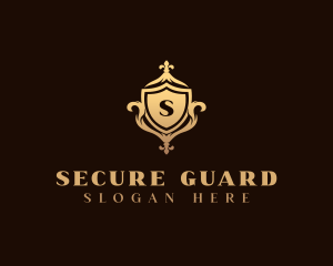 Defense - Royal Ornate  Shield logo design