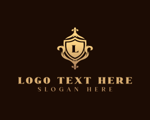 Hotel - Royal Ornate  Shield logo design