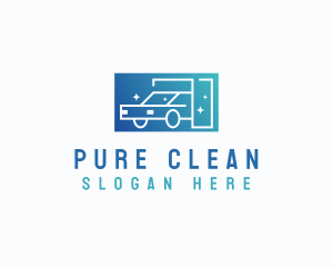 Sparkle Car Wash Cleaning logo design