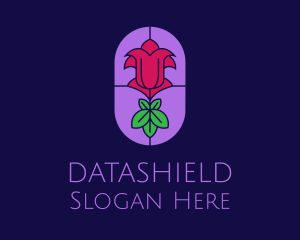 Stained Glass Rose Logo