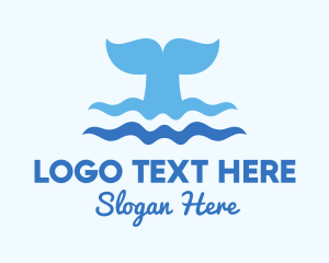 Tail - Whale Tail Ocean logo design