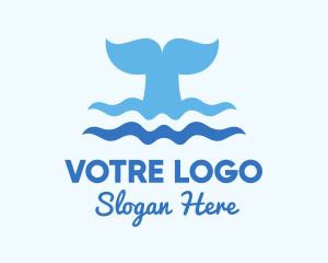 Whale Tail Ocean Logo