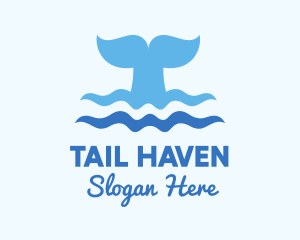 Tail - Whale Tail Ocean logo design