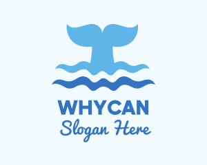 Aquarium - Whale Tail Ocean logo design