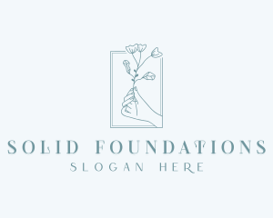 Decorator - Flower Hand Beauty logo design
