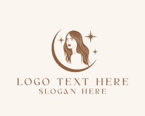 Plastic Surgery - Moon Woman Skincare logo design