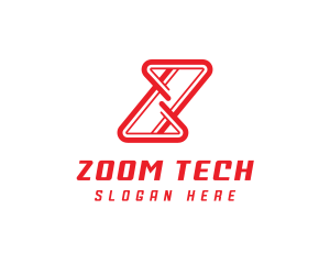 Abstract Tech Letter Z  logo design