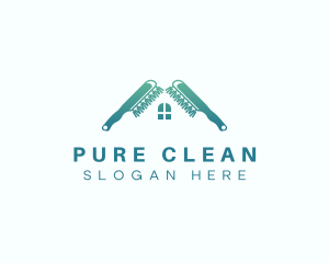 Clean Brush Housekeeper logo design