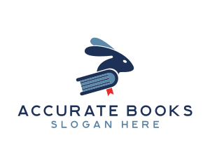 Rabbit Blue Book logo design