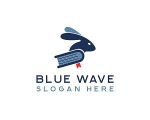Rabbit Blue Book logo design