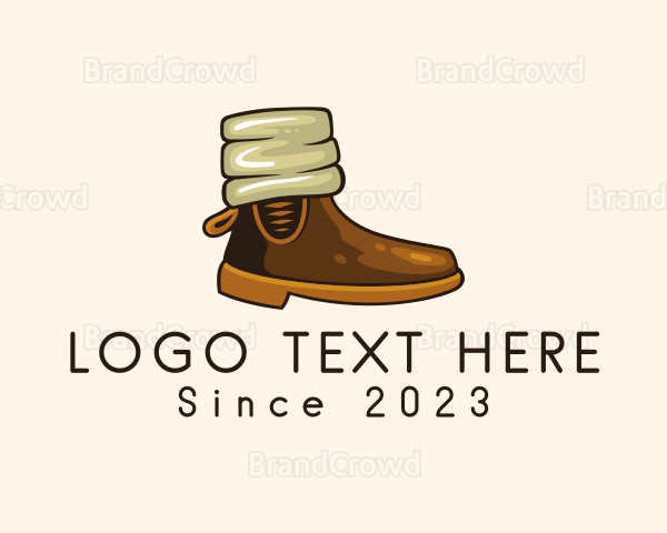 Winter Boots Footwear Logo