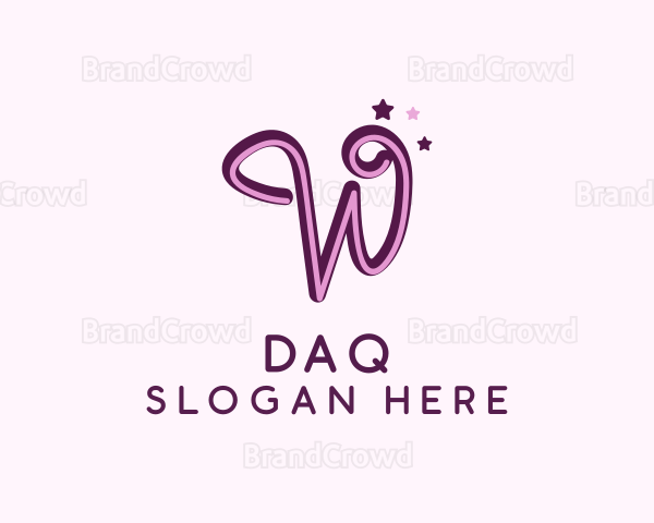 Star Letter W Logo
