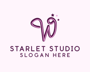 Actress - Star Letter W logo design