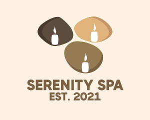 Relaxing - Stone Candle Spa logo design