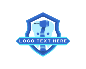 Orthodontist - Dental Drill Tooth logo design