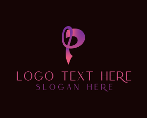 Creative Ribbon Letter P Logo