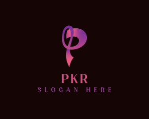 Creative Ribbon Letter P logo design