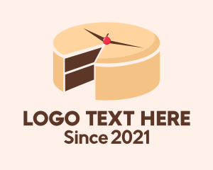 Clock - Cake Dessert Timer logo design