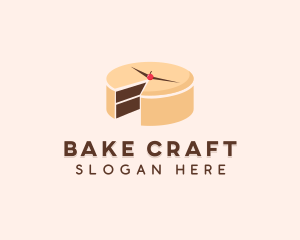 Cake Dessert Timer  logo design