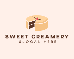 Cake Dessert Timer  logo design