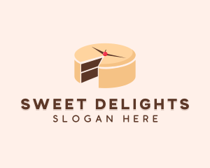 Cake Dessert Timer  logo design