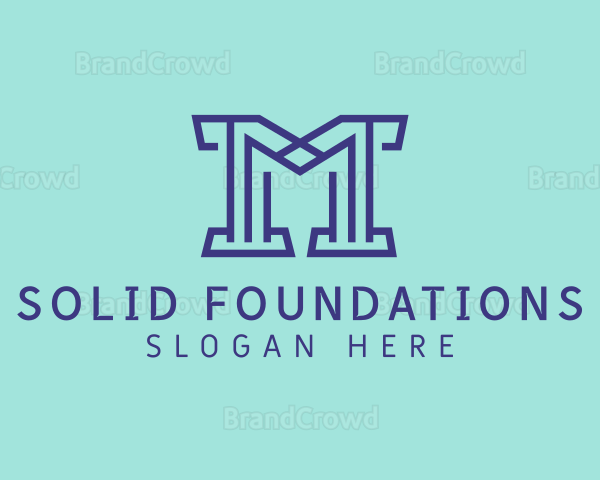 Generic Outline Letter M Company Logo