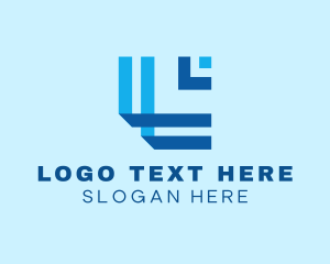 Manufacturing - Generic Business Line Letter L logo design