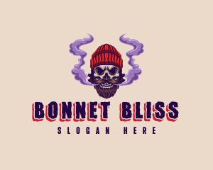 Bonnet - Smoker Skull Vape logo design