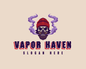 Vape - Smoker Skull Vape logo design