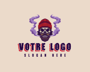 Vape - Smoker Skull Vape logo design