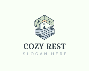 Real Estate Vacation Cabin logo design