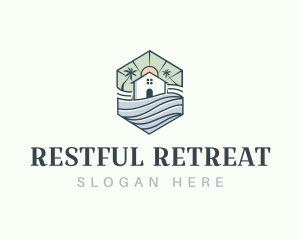 Real Estate Vacation Cabin logo design