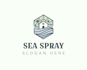 Real Estate Vacation Cabin logo design