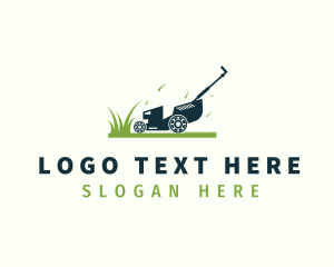 Grass - Grass Lawn Mower logo design