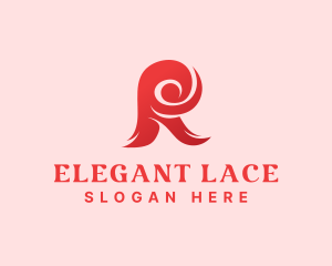 Lace - Curly Stylish Fashion logo design