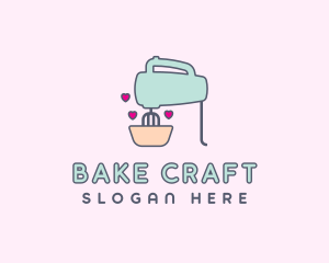 Pastry Baking Hand Mixer logo design