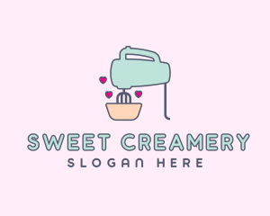 Pastry Baking Hand Mixer logo design