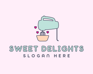 Pastry Baking Hand Mixer logo design