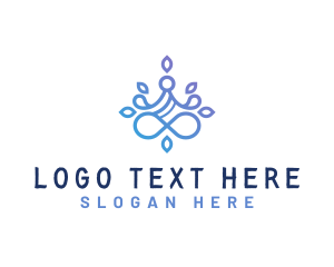 Leaf - Yoga Meditation Zen logo design