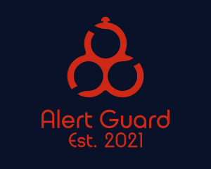 Warning - Red Bell Alarm logo design