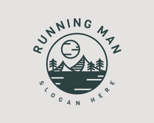 Hills - Minimalist Mountain Adventure logo design